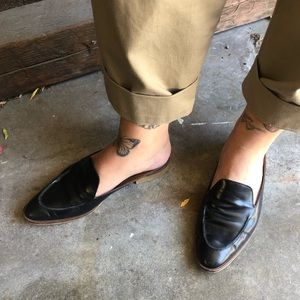 Everlane Modern Penny Loafer Mule in Black